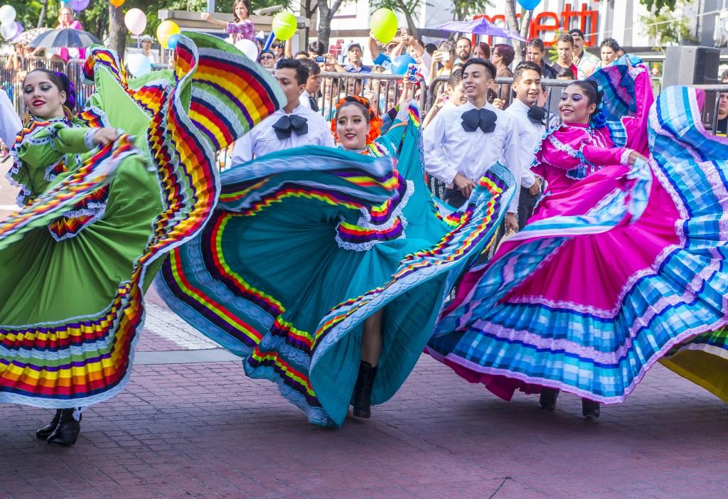 girls dancing at a festival