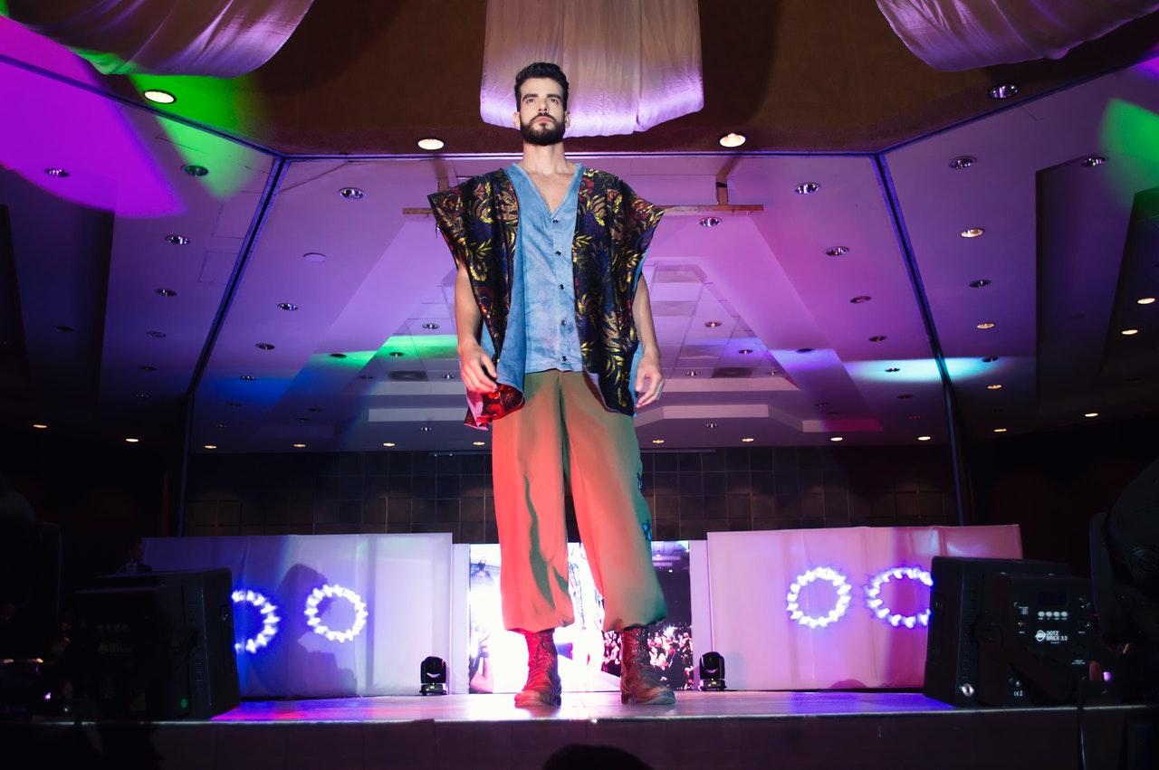 person wearing fashionable clothes