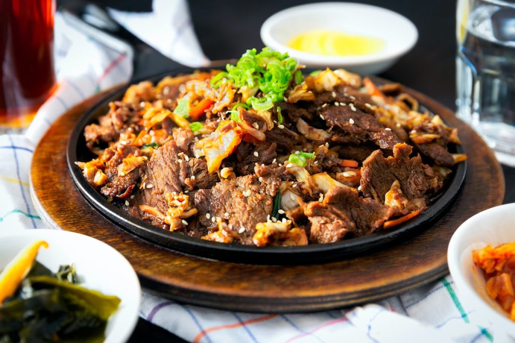 Korean cooked meat