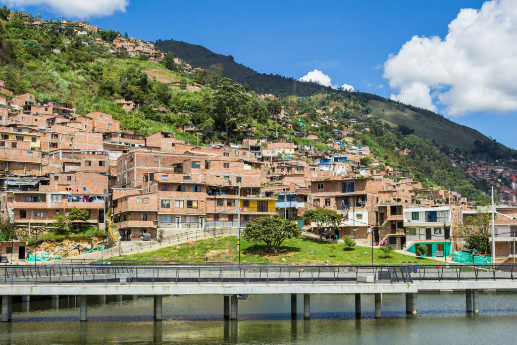 a far away view of Medellin Colombia